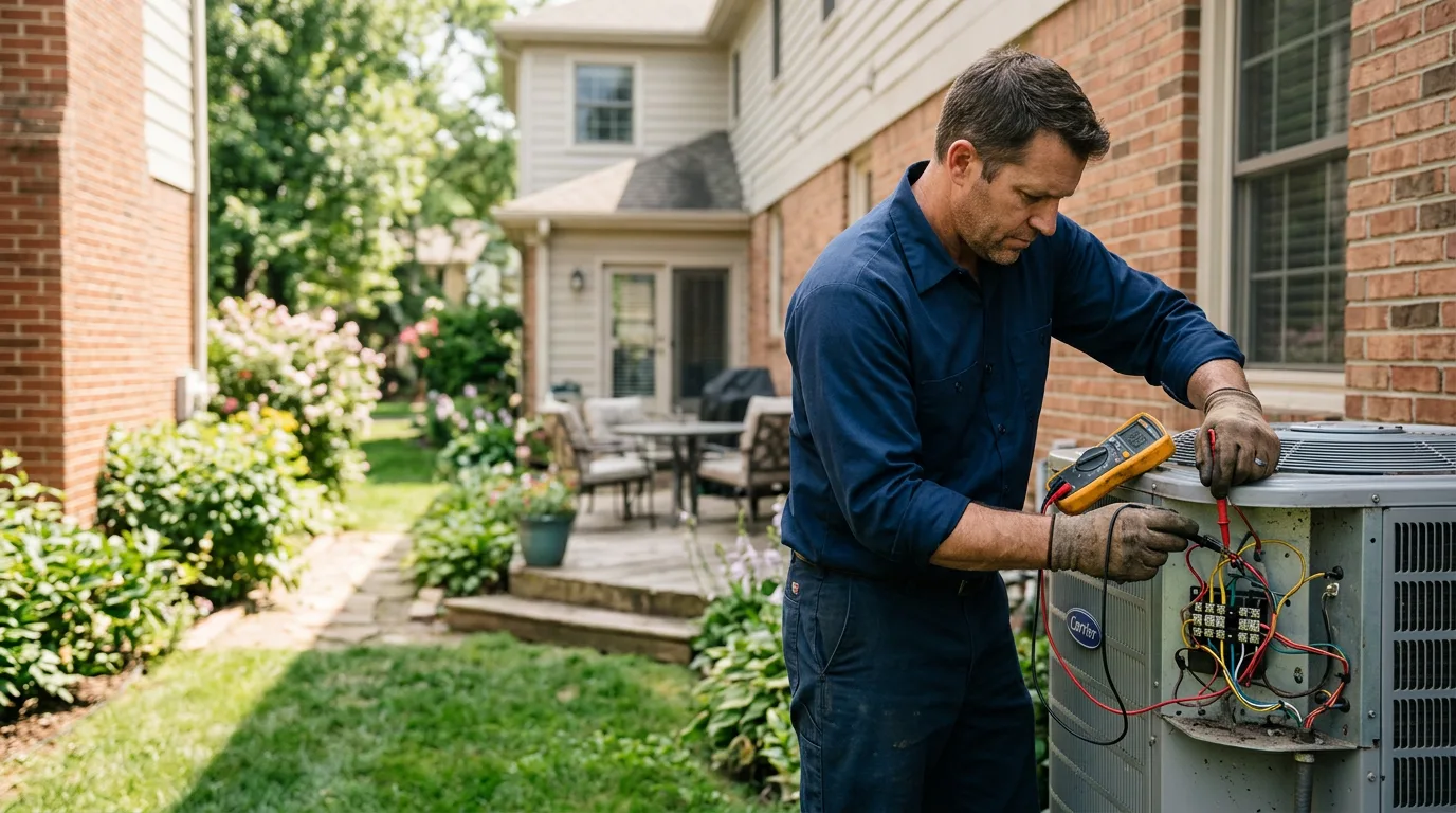 HVAC technician working near Marriottsville, MD
